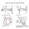 Non-Slip Strength Bands Padded Cuffs Booty Belt Portable Exercise Cord  Fitness