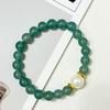 Natural Stone Beaded Bracelet for Women 8mm Round Beads Stretch Bangle Handmade Jewelry Gifts