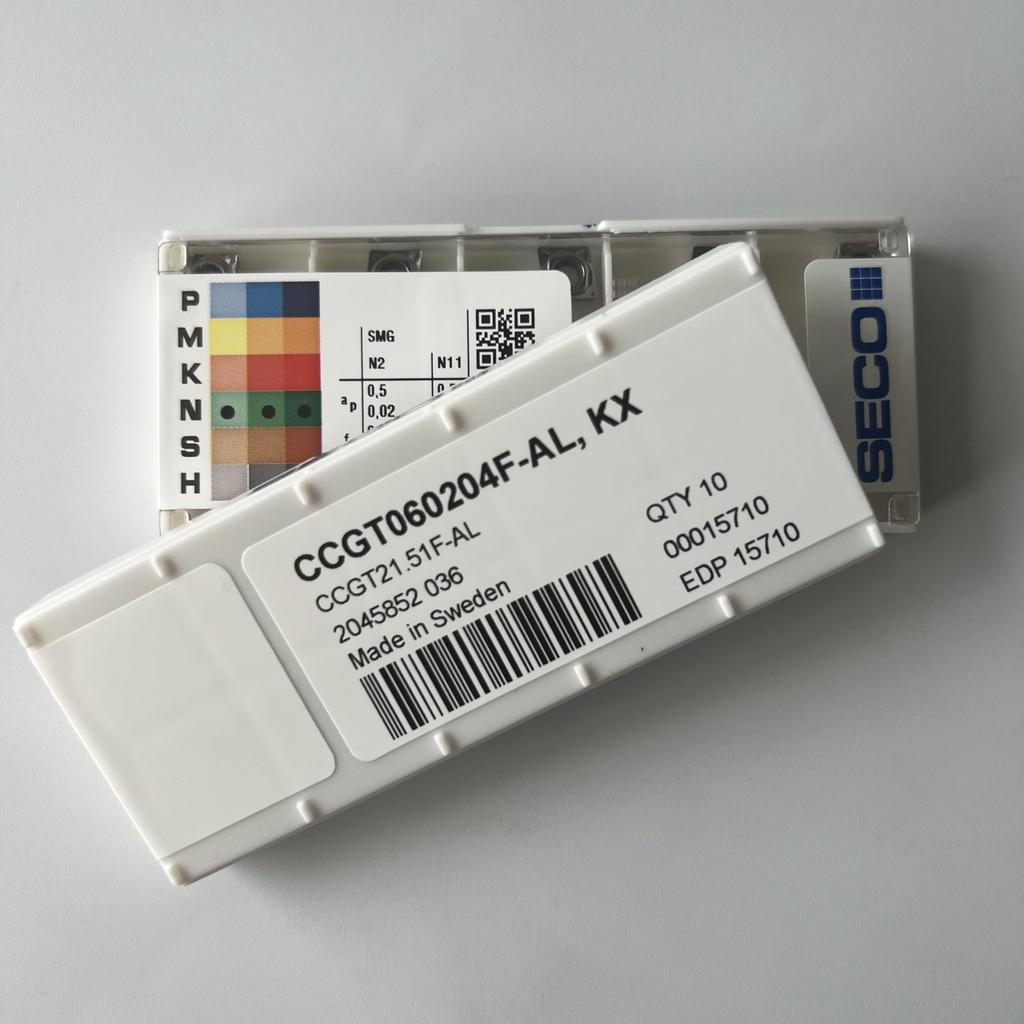 SECO / CCGT060204F-AL,KX / Original genuine CNC alloy blade 10 Pcs