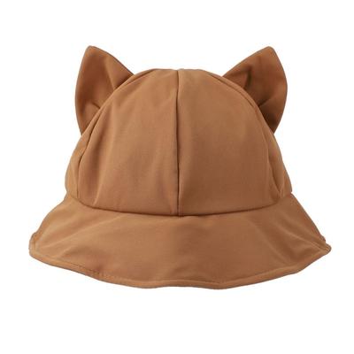 Cat Ear Hat for UV Sun [Qzkouma] Women, Protection, Hat, Spring/Summer, Stylish, Cute, Face-Slimming Effect, MOYU-99 (Brown)