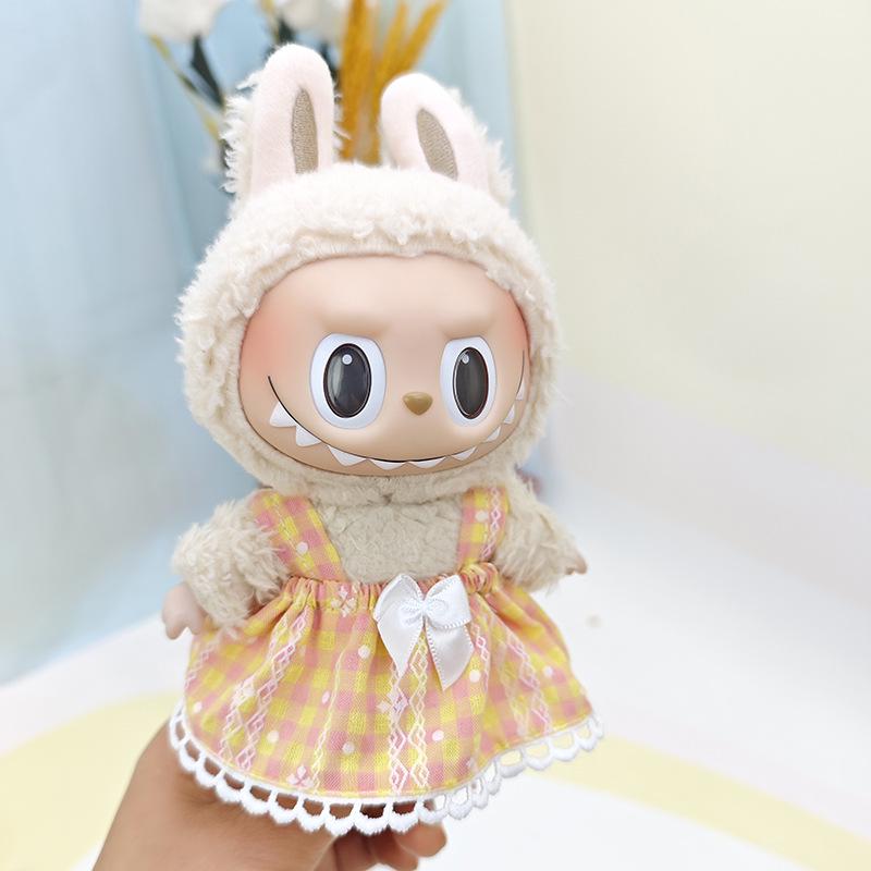 Labubu 17cm Pendant Clothes: Single Pants & Skirt Accessories for Replacement