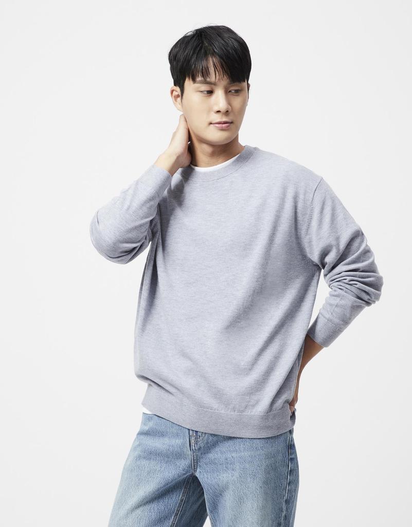 GIORDANO Crew Neck Knit (12Gg) 051902 [7Color]