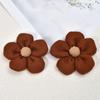 9cm Handmade Woolen Five-Petal Flower for DIY Accessories - Perfect for Headdresses, Shoes, Hats, and Clothing