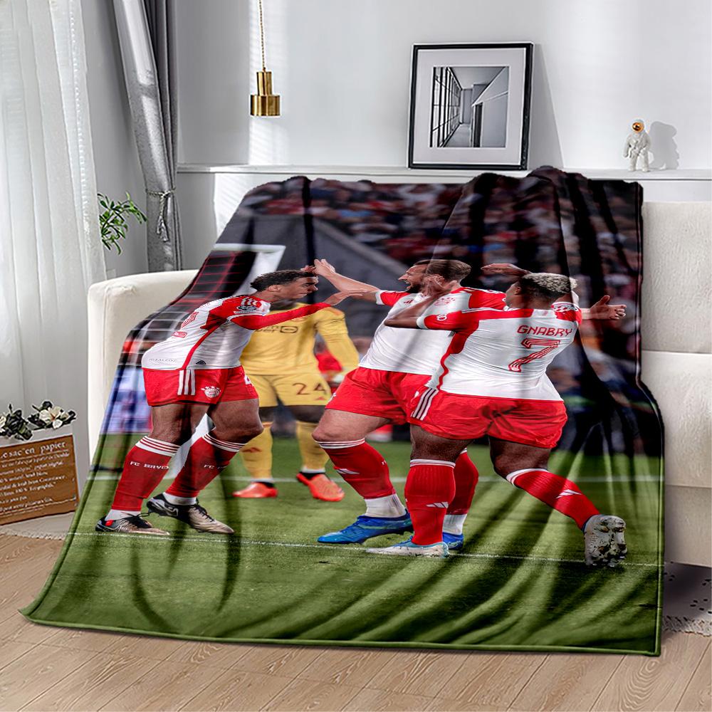 Bayern Munich Blanket Soft & Cozy Great for Seaside Bed Chair for All Occasions Playful Design Ideal Gift for Friends Family Couples Picnic