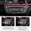 For BMW F30 F32 F34 3 Series 2013- Center Console CD Panel Cover Made of Alcantara Trim Sticker Moulding Interior Accessory