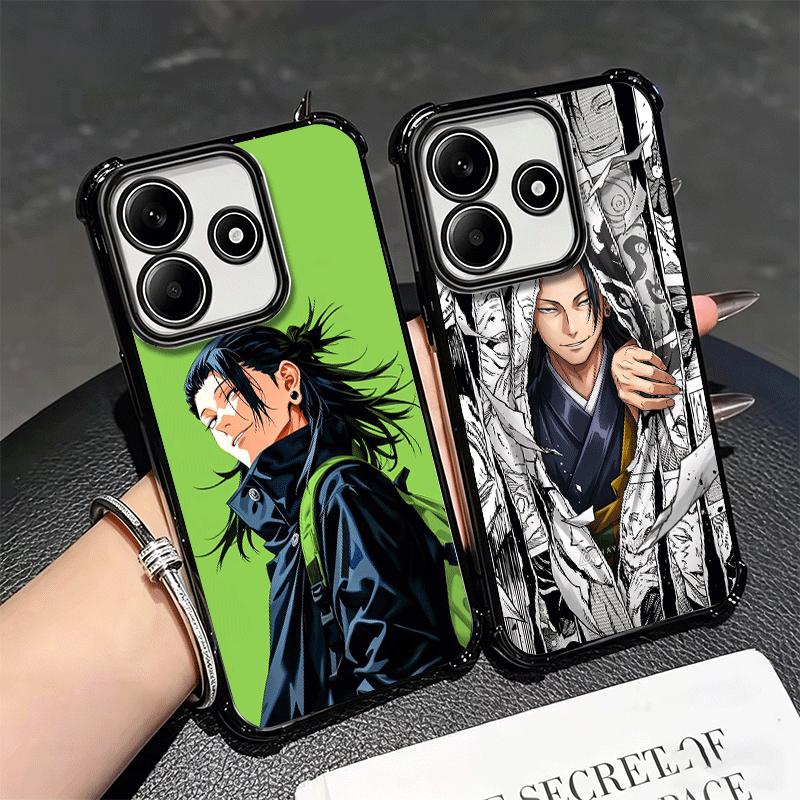 Anime Geto Suguru JUJUSU Soft Phone Case For Xiaomi Redmi Note 14 15 Pro Plus 13 12 11S 11T 5G 10 9S 9 Plating Anti-Fall Fundas