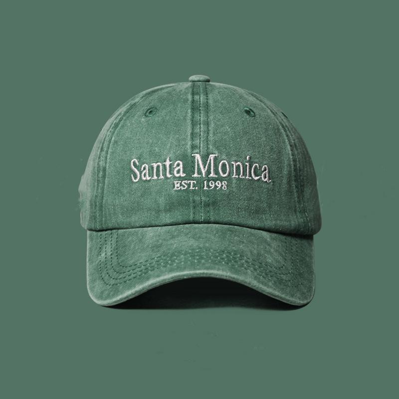 

Выстиранные бордовые бейсболки для мужчин и женщин, весенне-летний солнцезащитный козырек, кепка для большого обхвата головы, демонстрирующая небольшой ретро-тренд Adjustable зелёный