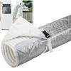 Air Conditioning Hose Insulation Cover Suitable for Exhaust Ducts Thermal Protection with Adjustable Elastic Straps