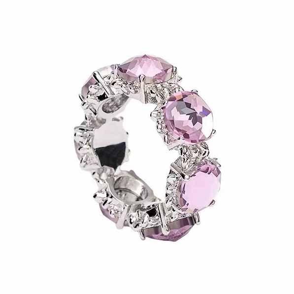 Premium Sense Exquisite Pink Ring Opening Adjustable Niche Retro Sweet And Cool Temperament Ring Versatile Gift no. 6