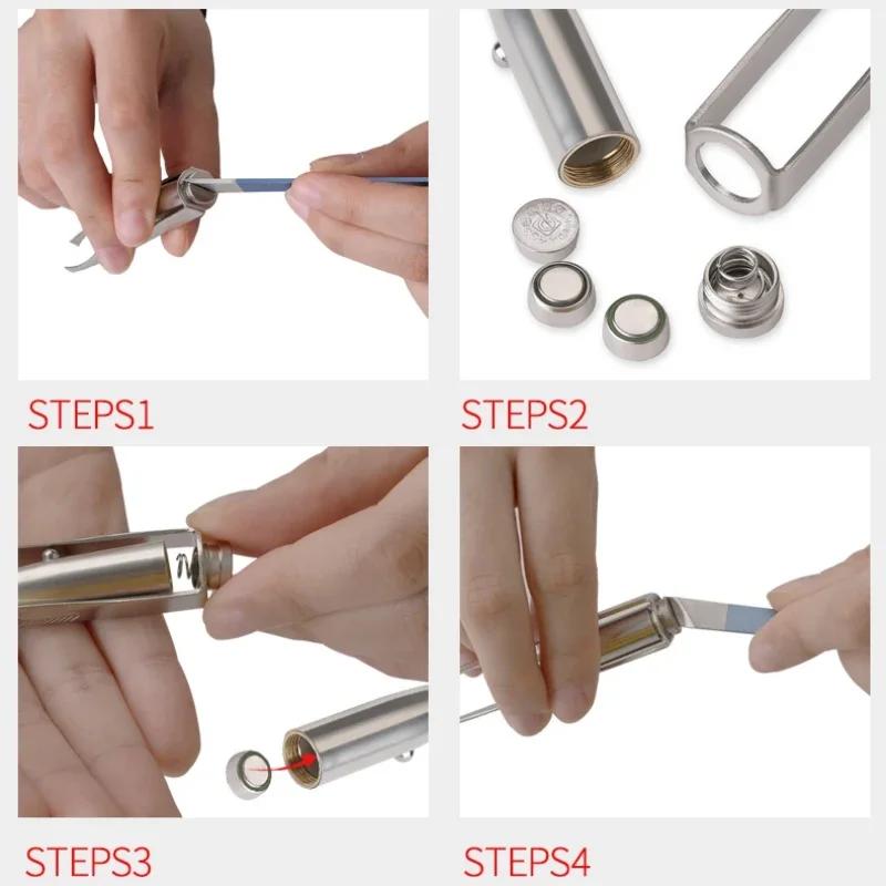 LED Beleuchtete Pinzette mit schräger Spitze - Tragbarer Augenbrauenhaarentferner mit Präzisionskante für professionelles Make-up & Reise-Set