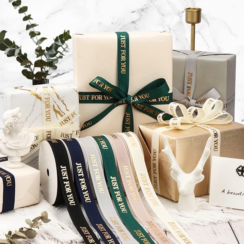 Custom Ribbon with Text Or Logo 196 Colors Printed Ribbon for Weddings, Favors & Birthday 100Yard Personalized Ribbon(32mm Ribbon)