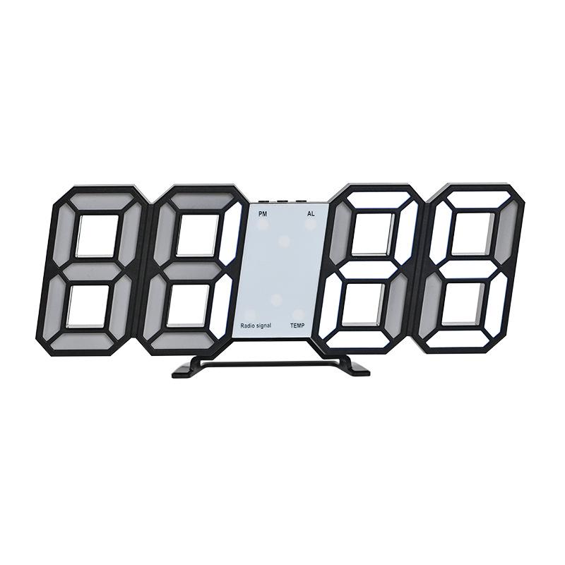 3D Stereo LED Digital Wall Clock with German & Japanese Radio Calibration