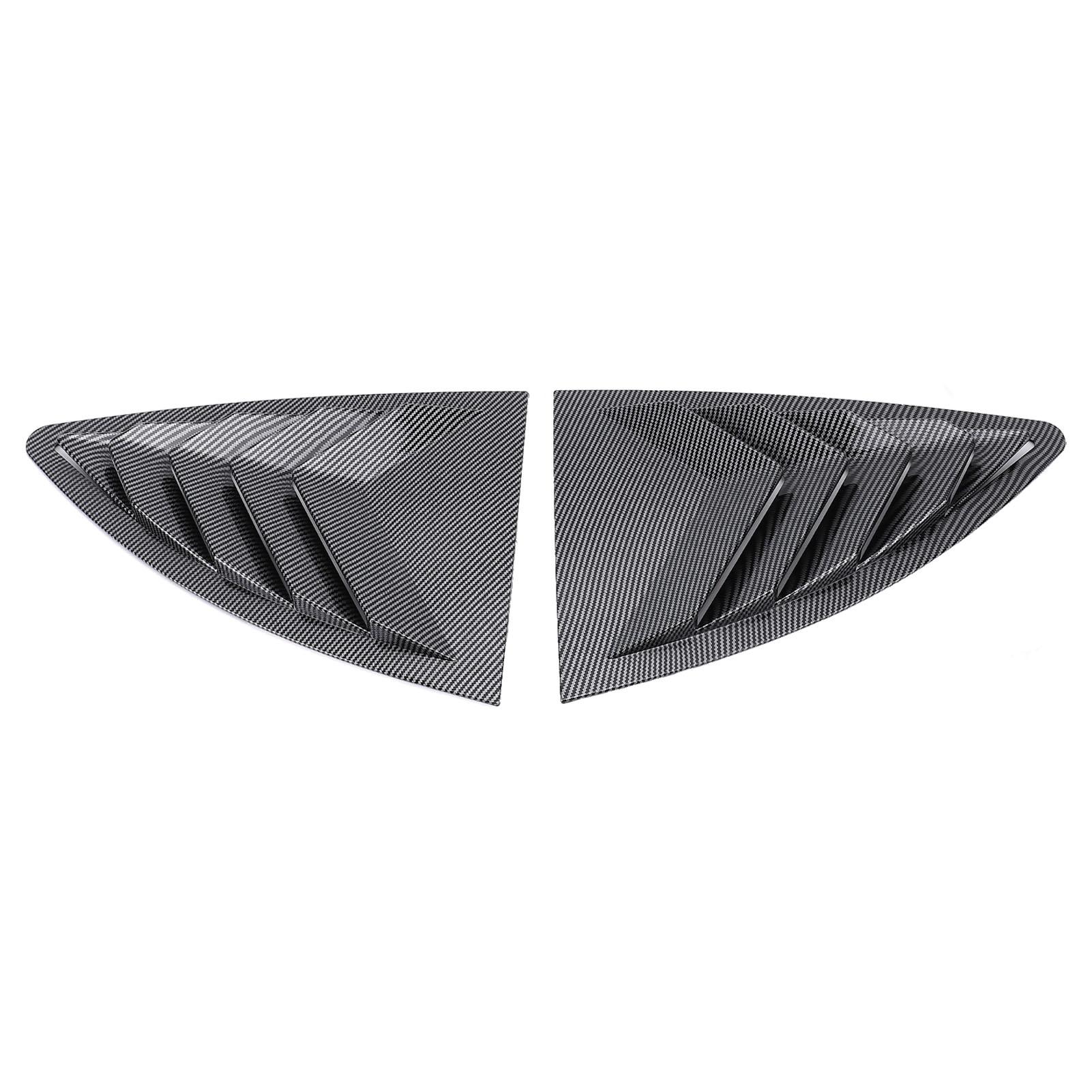 

Pair of Rear Side Window Louver Air Vent Left Right Window Shutter Cover Trim Replacement for GT86