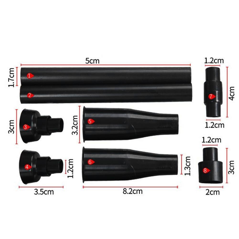 Watering Nozzle head Sprinklers Pool Tip 8pcs Set Black Home Multifunctional