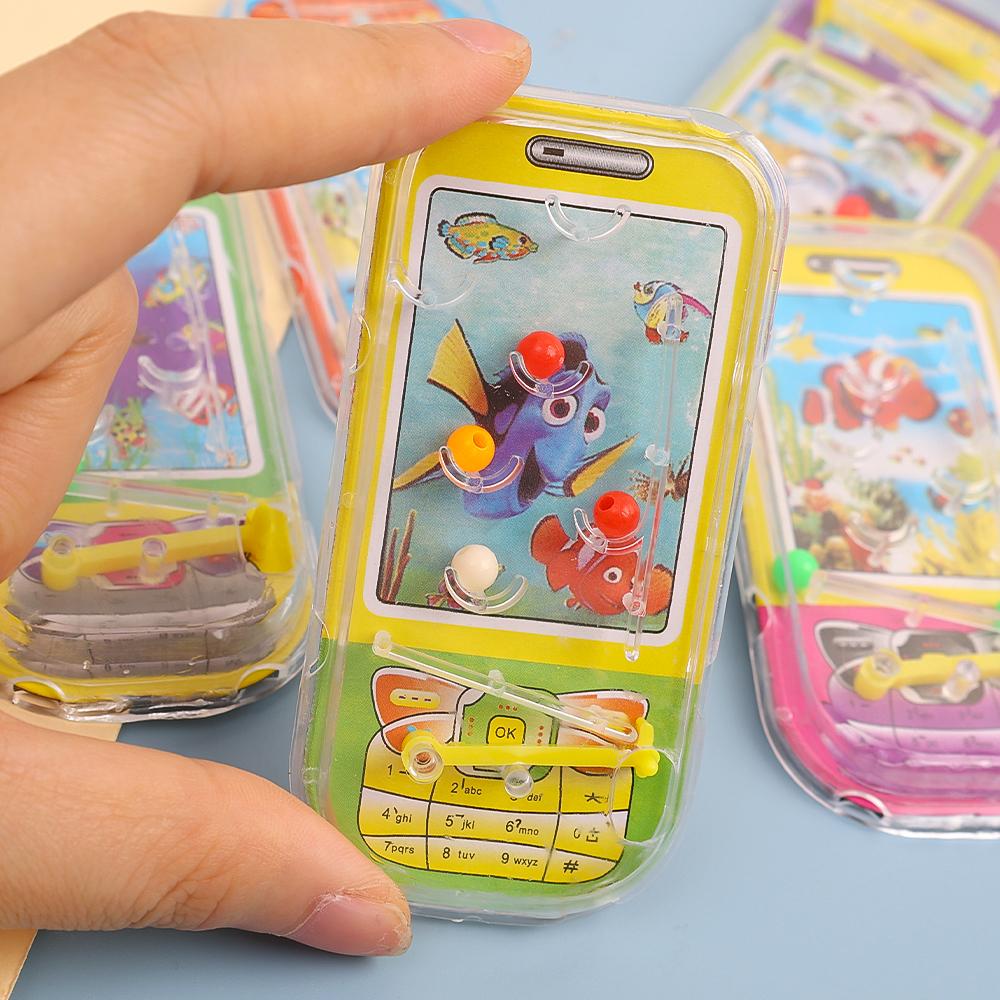 5/1Pcs 3D Mini Pin Ball Puzzle Cartoon Fish Maze Games Boards For Kids Early Educational Toys Gifts Portable Retro Puzzle Toy