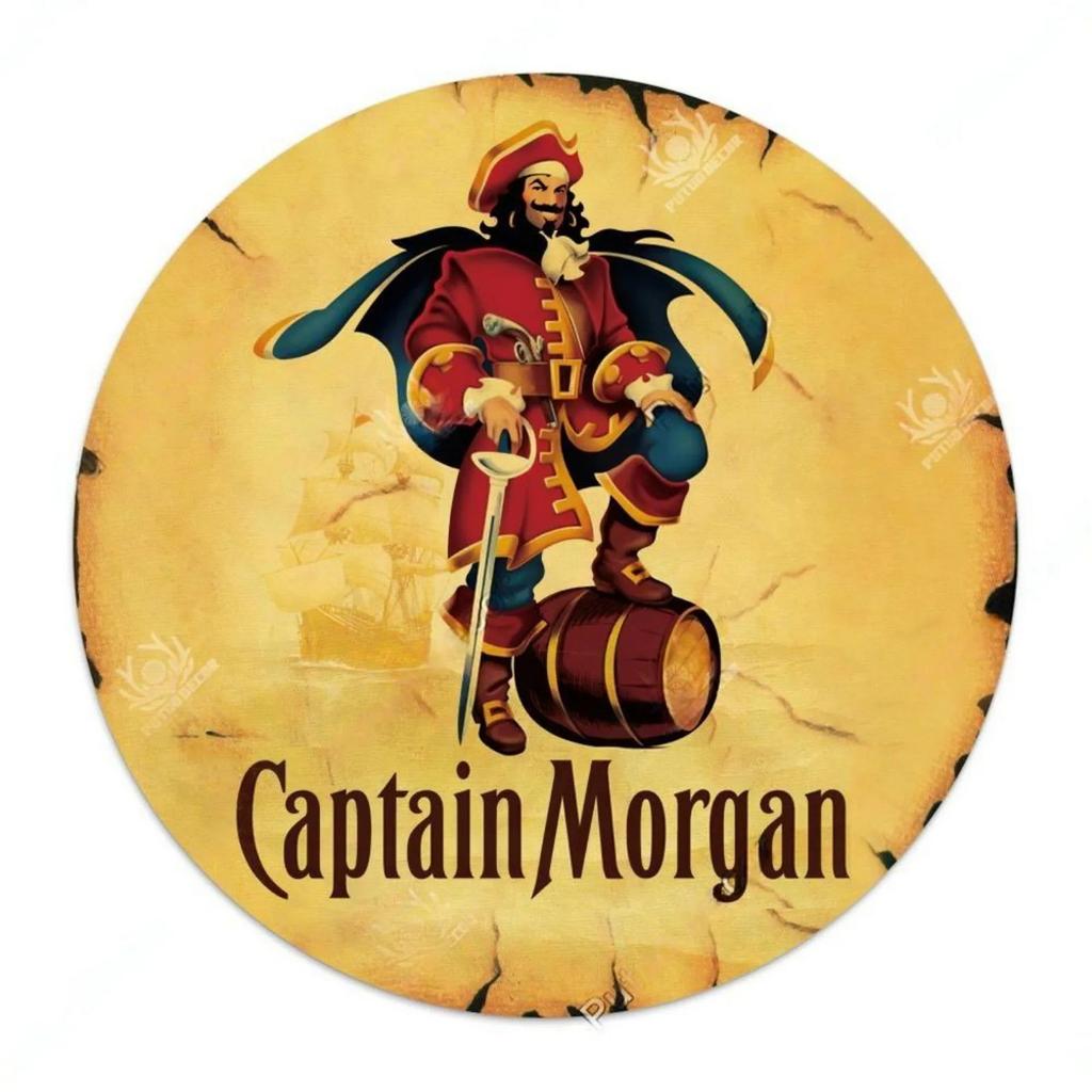 Vintage Retro Beer Rum Brand Round Tin Sign Set Classic Alcoholic Beverage Wall Decor for Bar Pub Man Cave Kitchen Home Beer