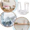 M-Portable Kitchen Dish Drying Rack Collapsible Bowl Holder Drainer Removable Tray for Compact Cabinet Organization