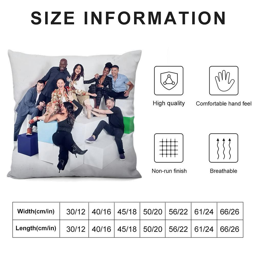 The R-Rookie L A Pillow Case 3D Print Polyester Fiber 40*40 cm Home Sofa Throw Pillow Cover Decoration Festival Gift