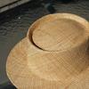 Japanese Retro Vacation Treasure Grass Woven Flat Top Small Brim Top Hat Women'S Summer Sunshade Sunscreen Travel Beach Versatile Straw Hat