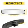1Pcs Car Rear View Mirror 17Inch Wide Angle Convex For Car Truck SUV Day Night Auto Interior Mirror Accessories