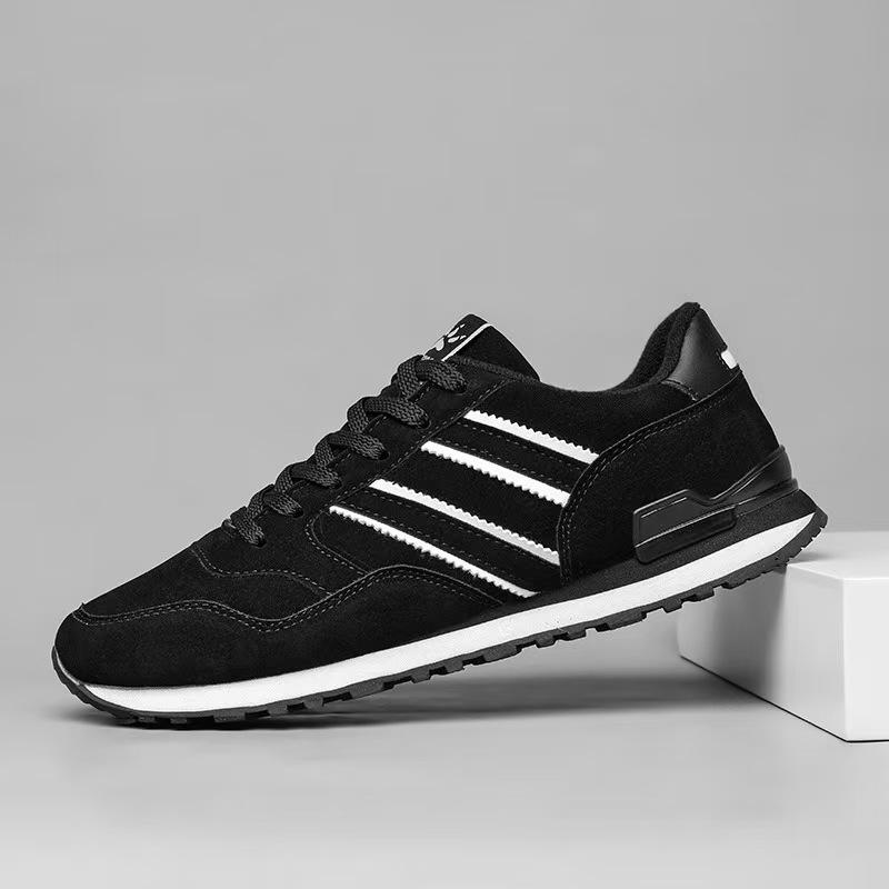 

Спортивная обувь для мужчин, модная повседневная обувь, мужские кроссовки для бега на открытом воздухе, нескользящие, легкие, на плоской подошве, со шнуровкой, для ходьбы, теннис 45 чёрный