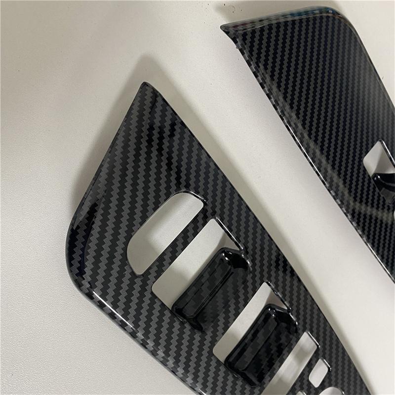 LHD Carbon Fiber Door Handle Holder Window Lift Button Switch Car Interior Accessories For Kia Sportage NQ5   2024 2025
