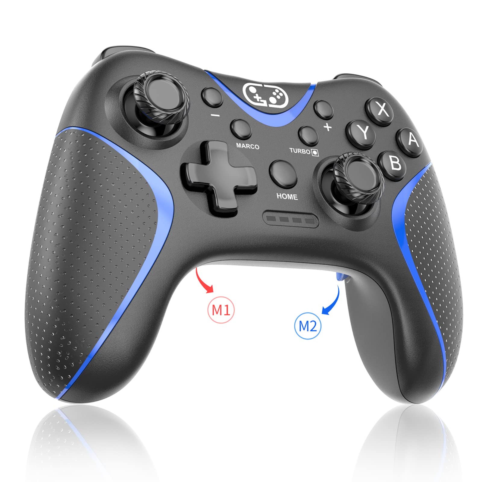 

Sungale 2025 Upgraded Switch Controller for Switch 2 and with Auto Fire Back Macro Bluetooth Gyro 10 Hours of Continuous Compatible with Switch iOS