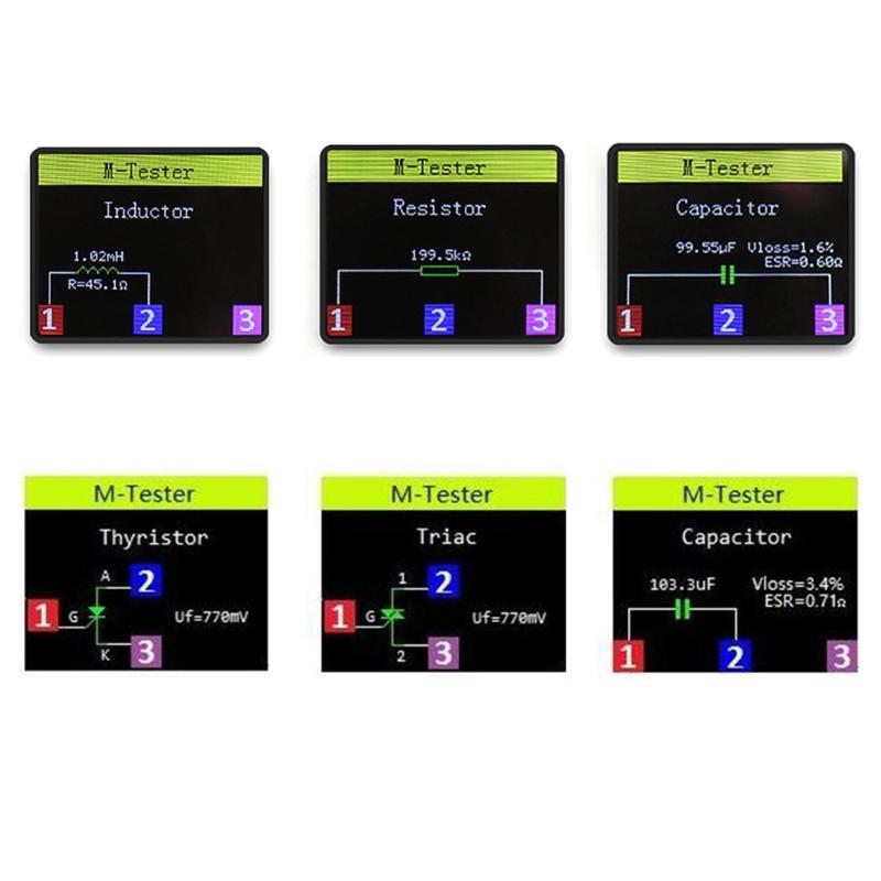 Multifunction Transistors Checking with Colorful TFT Screen Transistors Analyzers Transistors Diagnostic for Electronic Component