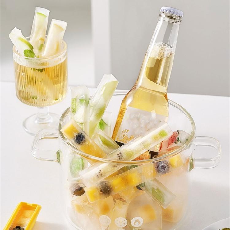 Household French Fry Shape Ice Making Molds Rectangular Portable Ice Maker Tool Cold Drink Accessories for Household