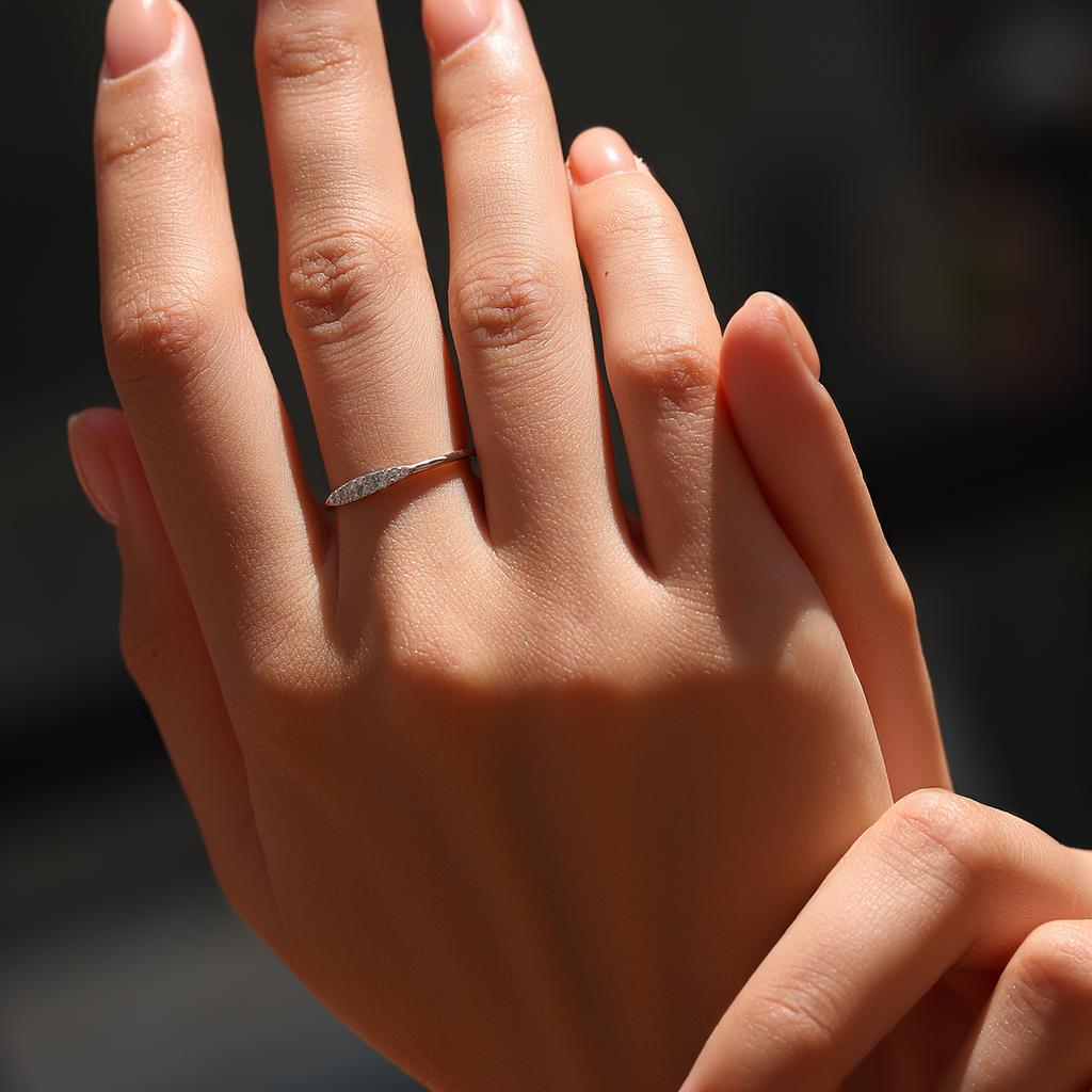 MODIAN D Moissanite Rings 925 Silver Classic Geometric Stackable Lab Diamond Finger Ring For Women Fine Jewelry