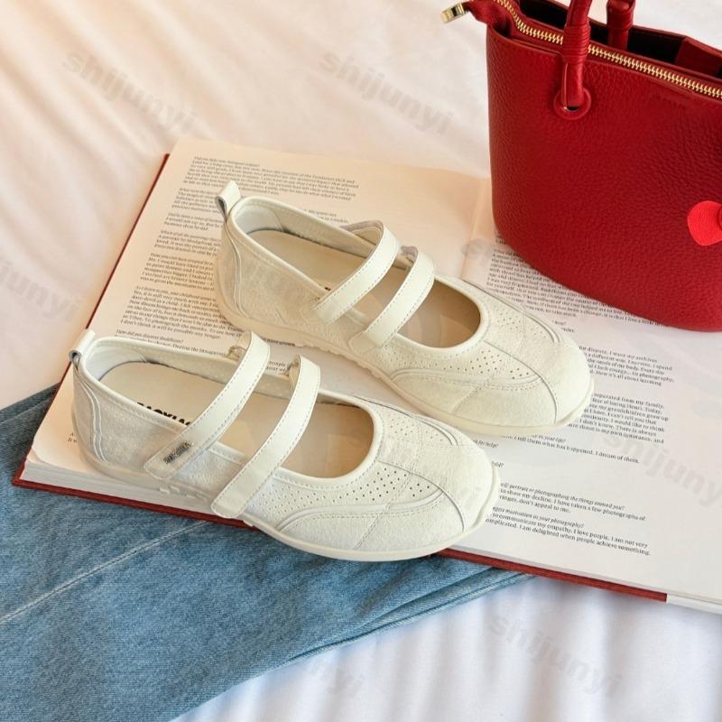 Fashion 2025 Spring New Style Retro Soft Soled Casual Mary Jane Single Shoes for Women Shallow Mouth Comdortable Fashion Trend Sneakers