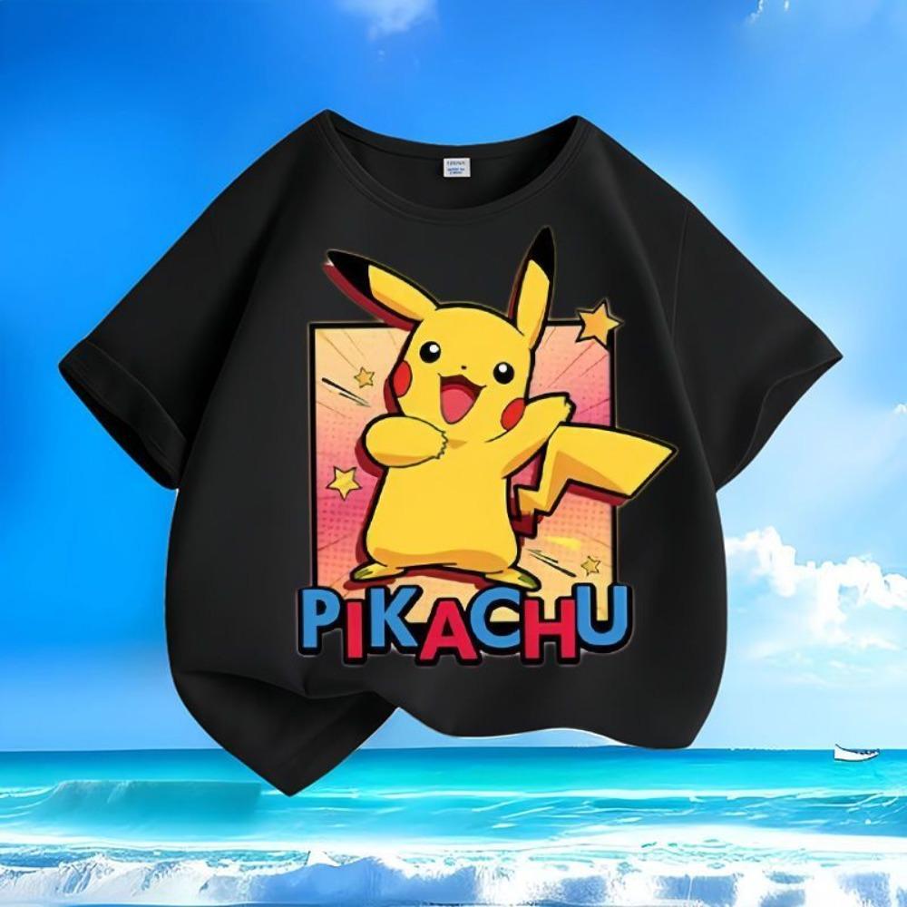 Children's T-shirts, children's short-sleeved T-shirts, round neck versatile tops