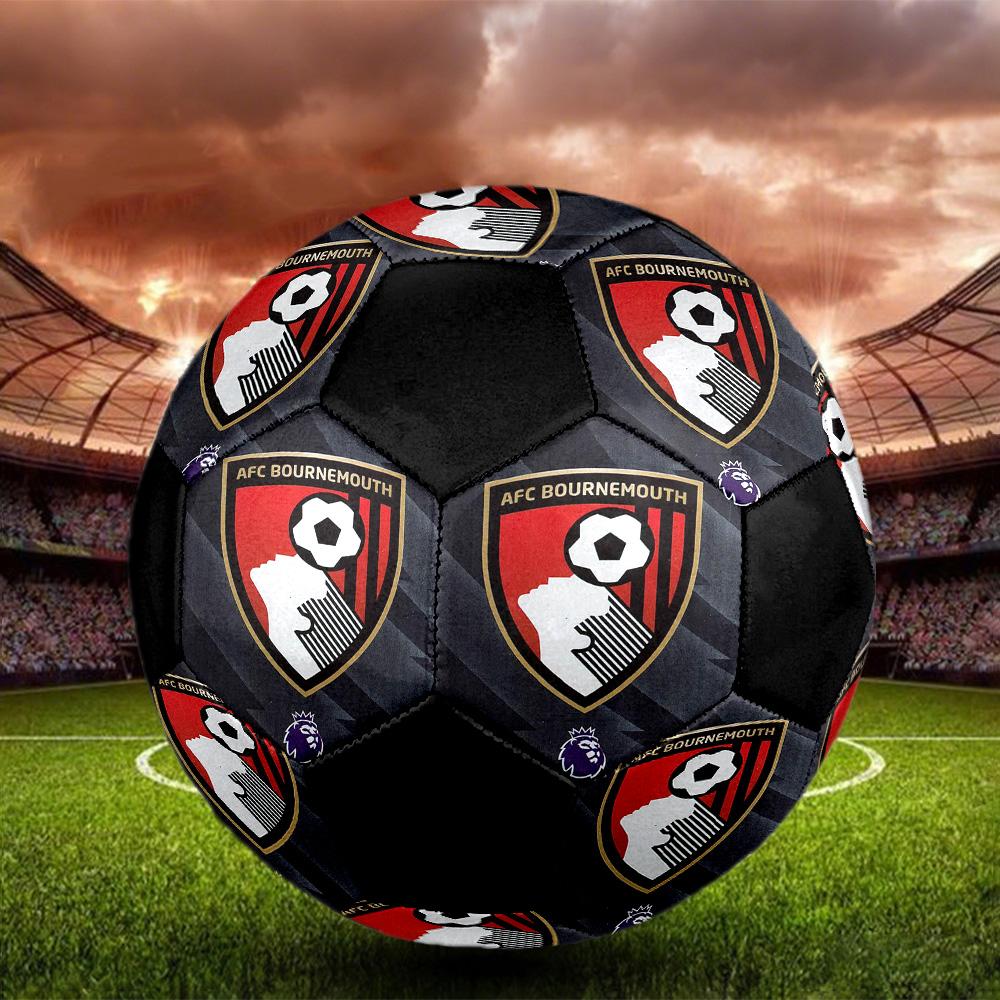 AFC Bournemouth Hallenfußball Ball Bunt Alle Altersgruppen Größe 5 Maschinengenäht PVC Wettkampfbereit Langlebig Hoher Rückprall