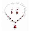 Water Drop Bridal Jewelry Set With Rhinestone Earrings And Necklace For Elegant Wedding Accessories