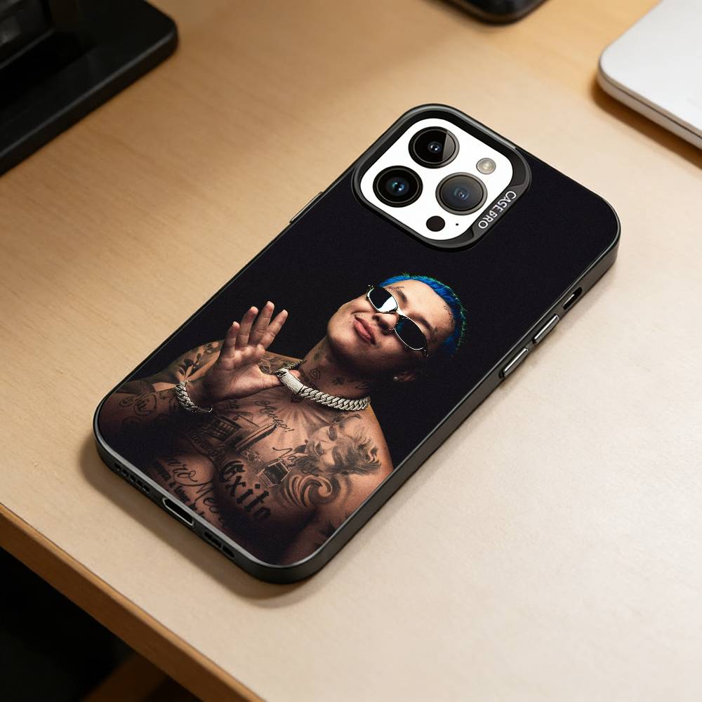BC-Rapper Blessd Cantante Phone Case For iPhone 17,16,15,14,13,12,11 Plus,Pro Max,XS,Colored Silver Plated Inside Cover