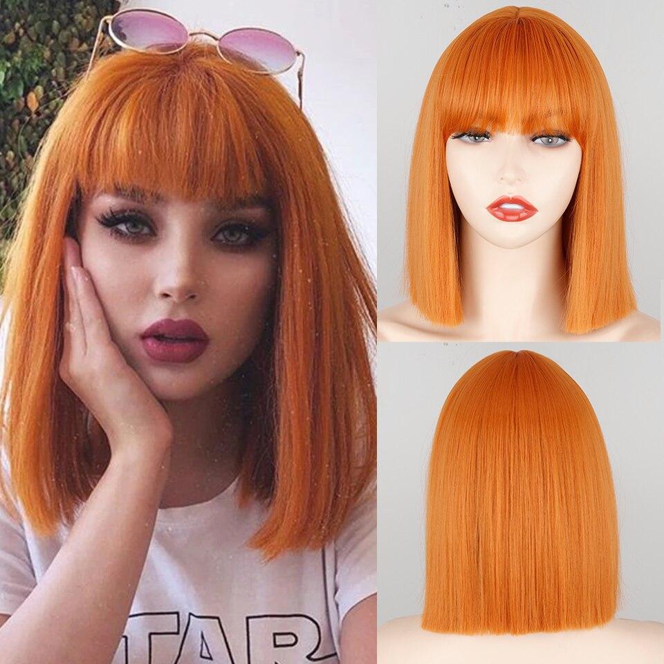 MISS WIG Lang Rett Vinrød Parykk Med Pannelugg Syntetisk Hår Parykker Pannelugg Med Parykk For Kvinner Vinrød Varmebestandige Parykker