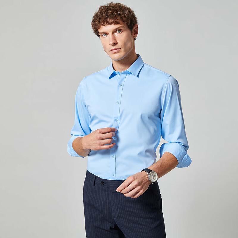 Romon Men s Business Formal Versatile Shirt 43