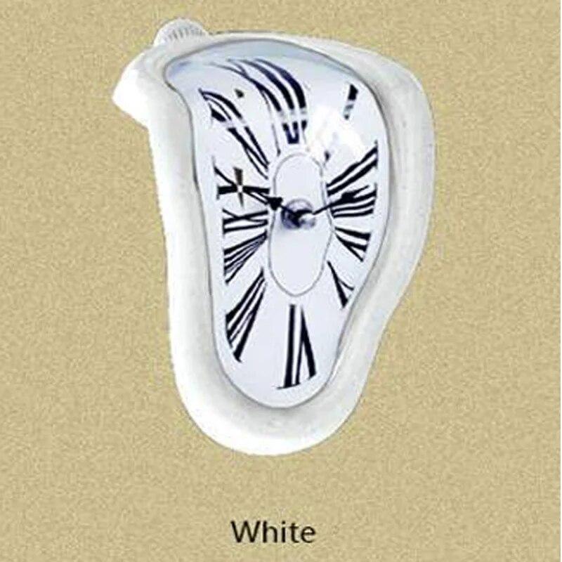 New Novel Surreal Melting Distorted Wall Clocks Surrealist Salvador Dali Style Wall Watch Decoration Gift Home Garden