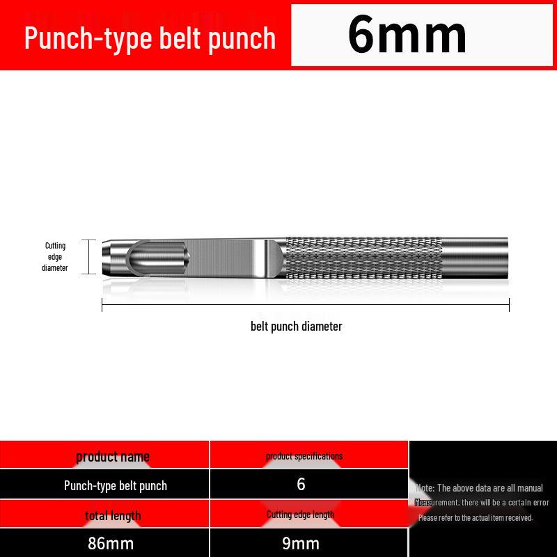 

Shengda Leather Belt Hole Punch Set - High Strength Manual Round Punch Tool