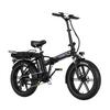 KOOLUX X11 20" Fat Tire Falt-E-Bike für Erwachsene, 250W Motor Doppelakku 48V 23,4 AH