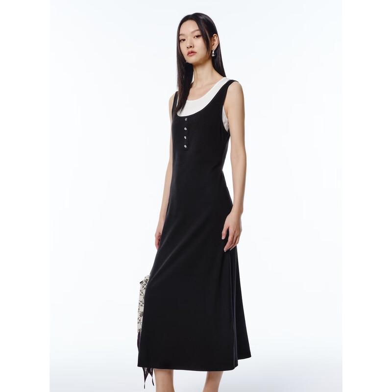 Peacebird Women's Knitted Sleeveless Long Dress