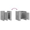Nightstand Concrete Grey 45x50x50 Cm Engineered Wood