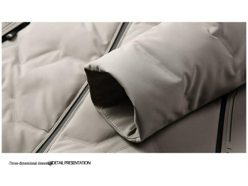 Men's Winter Business Casual Stand Collar Down Jacket - 2025 Edition, Thickened & Lightweight Fashionable Outerwear