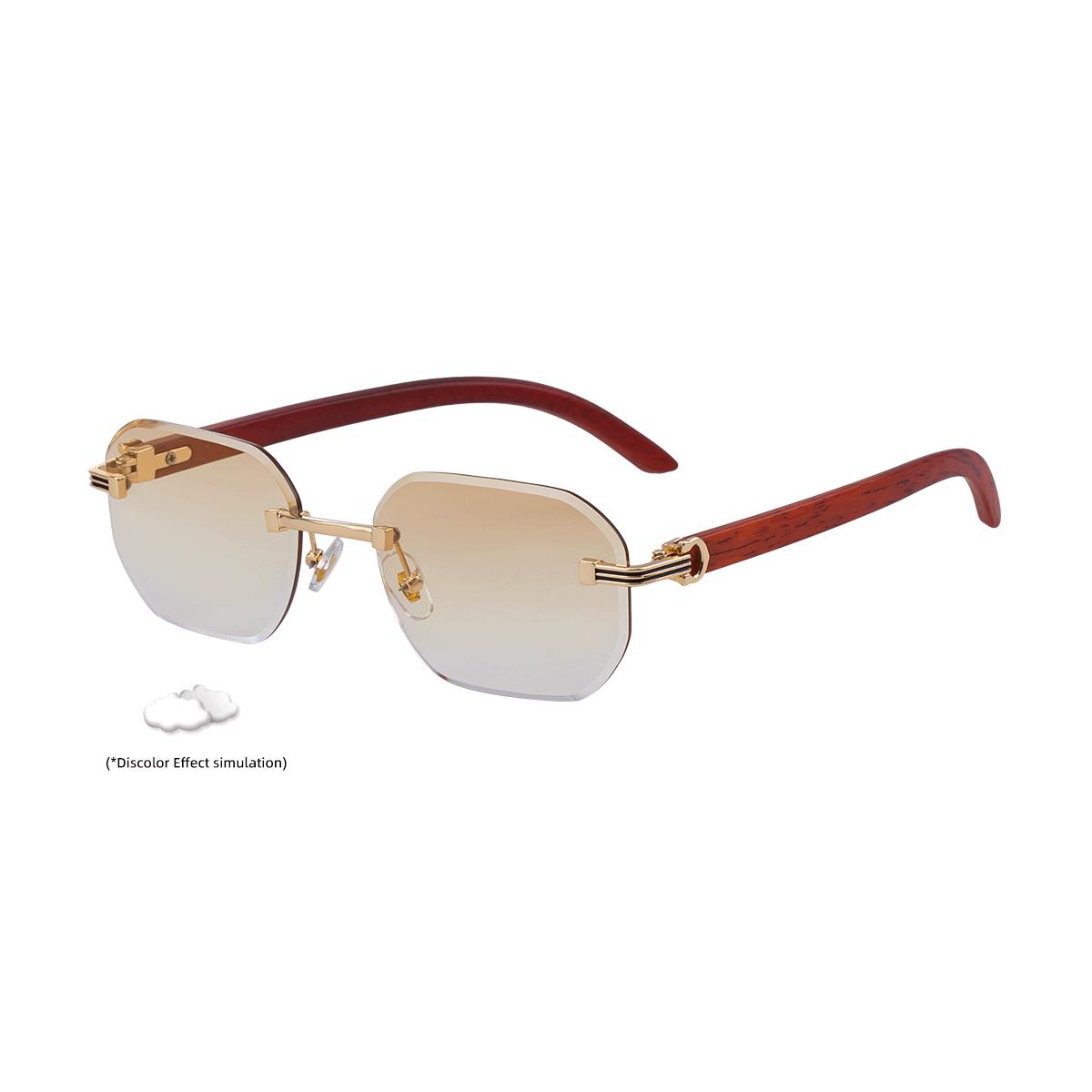 2025 Men s Rimless Photochromic Sunglasses - Personalized, High-End, Trendy Outdoor Sun Protection.