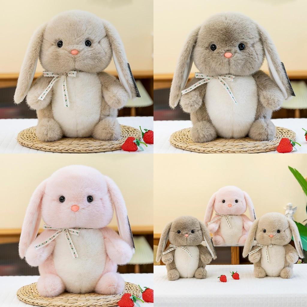 Plush Toy Rabbit Bowknot Cute Cartoon Girl Child Bedroom Decoration Doll Scene
