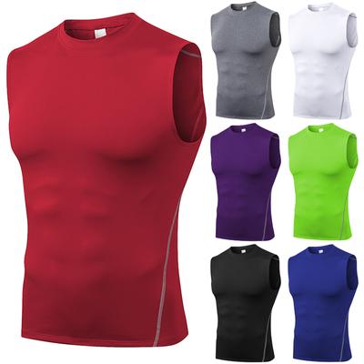 Mens Quick Drying Compression Shirt Slimming Body Shaper Vest Workout Tank Tops Abs Abdomen Undershirts