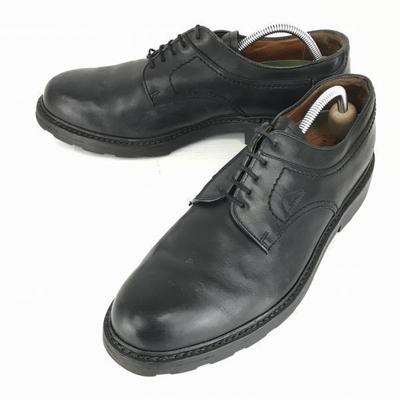 Ambiorix Bélgica Couro Bico Liso 27.0 Preto Sapatos Sociais Negócios(USADO)
