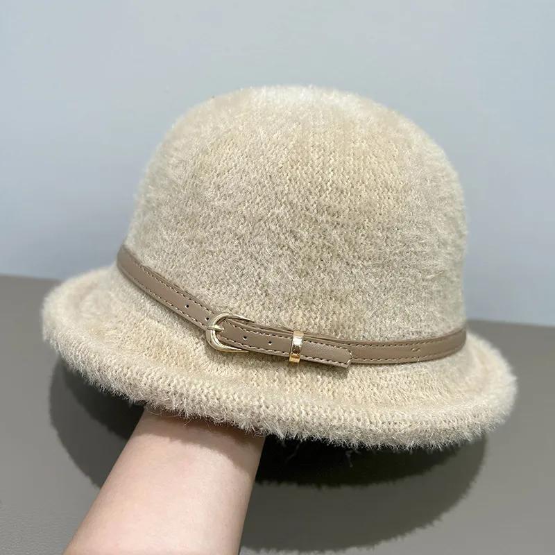 

WTEMPO Retro Solid Color Cold-proof Windproof Bow Hats Women s Autumn Winter Casual Versatile Plush Warm Hats 1pc легкие хаки