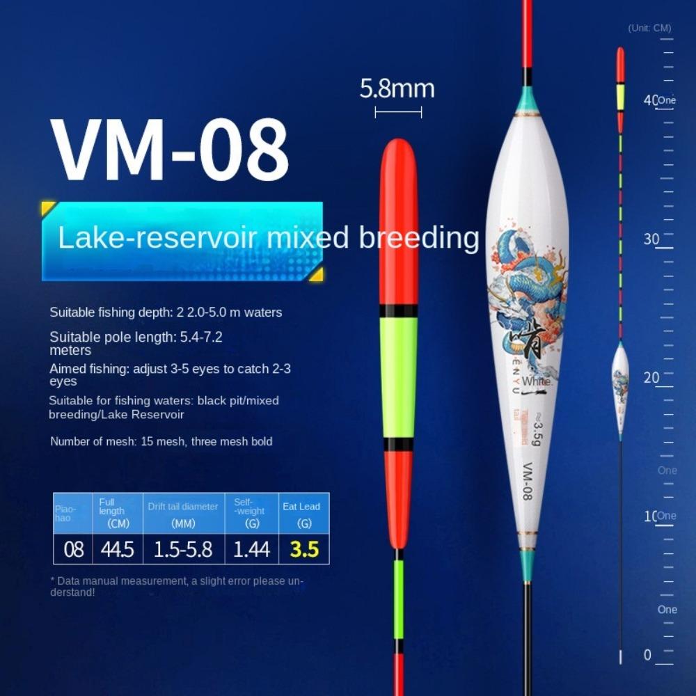 Eye-catching Triangle Tail Floats Bobbers Slip Drift Tube Fishing Floats  Fishing