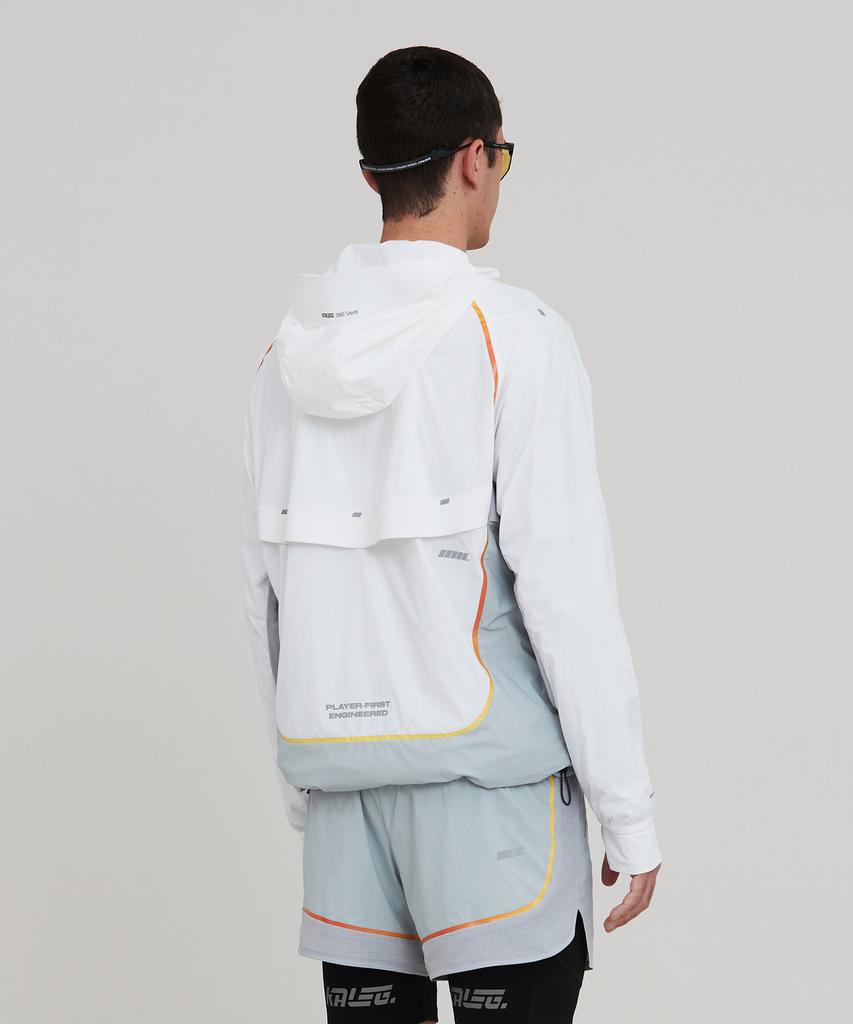 Kaleg Mens 360° Vent Wind Jacket_White